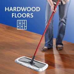 O-Cedar Hardwood Floor 'N More Microfiber Mop Head Replacement: Unscented, Floor Cleaning Tool Refill