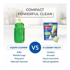 O-Cedar Crisp Citrus PACS Hard Floor Cleaner - 10ct