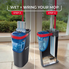 O-Cedar H2prO Mop Head Replacement Refill 2 Pack + H2prO Flat Mop System