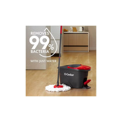 O-Cedar EasyWring Spin Mop and Bucket System Cleaning Tools and Accessories + 2ct Mop Head Replacement Cleaning Tool Refills