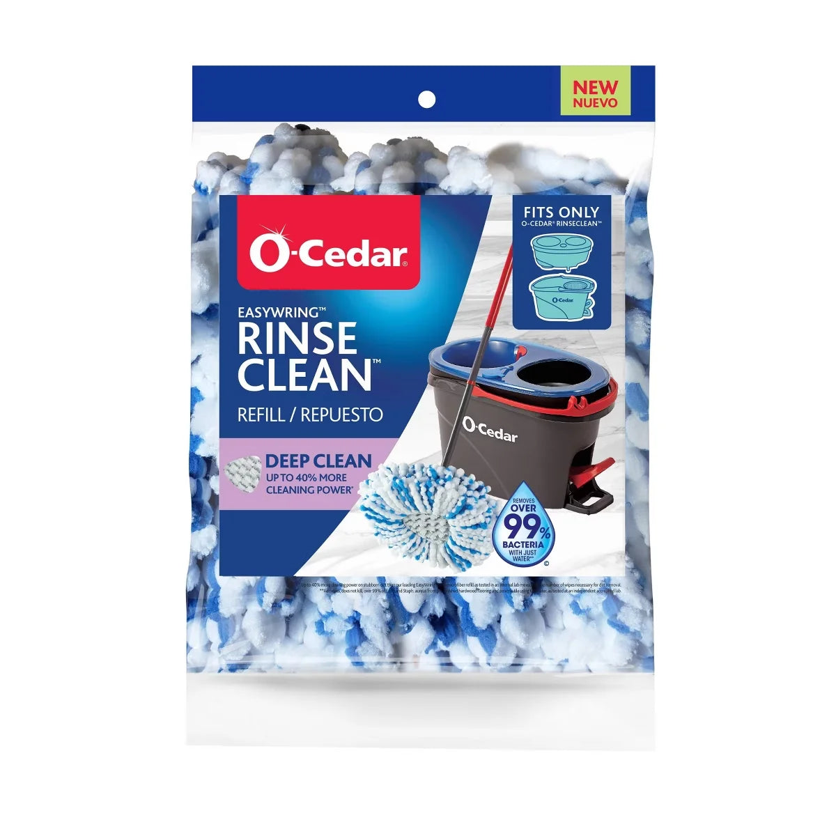 O-Cedar RinseClean Deep Clean Mop Head Replacement Pack