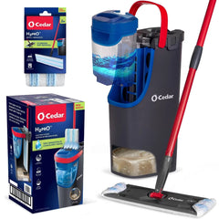 O-Cedar H2prO Mop Head Replacement Refill 2 Pack + H2prO Flat Mop System