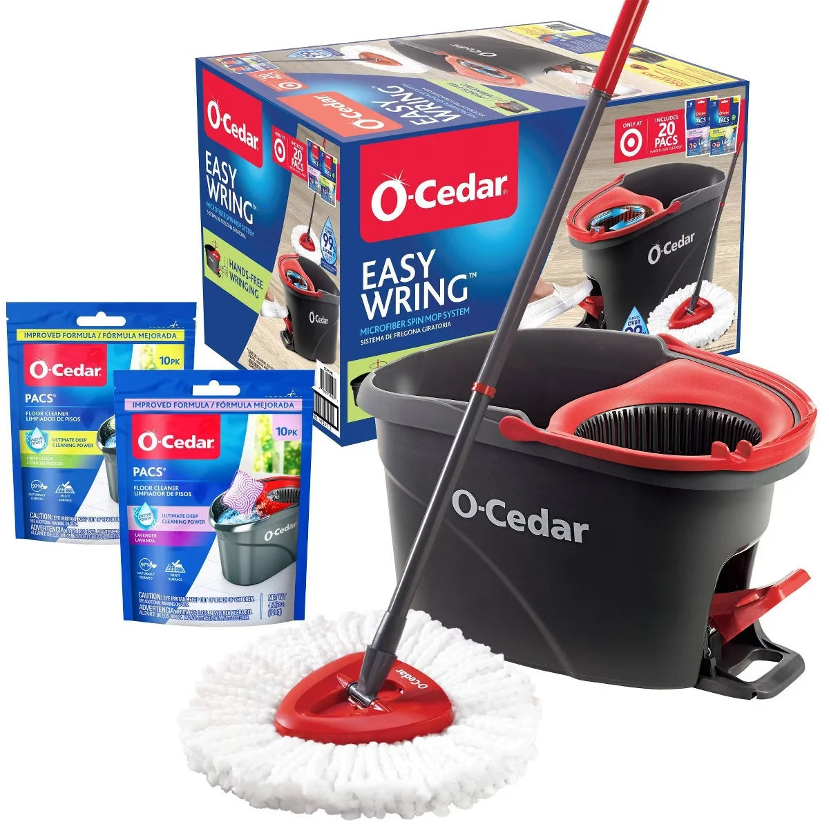 O-Cedar EasyWring Spin Mop System - Citrus/Lavender - 20pc